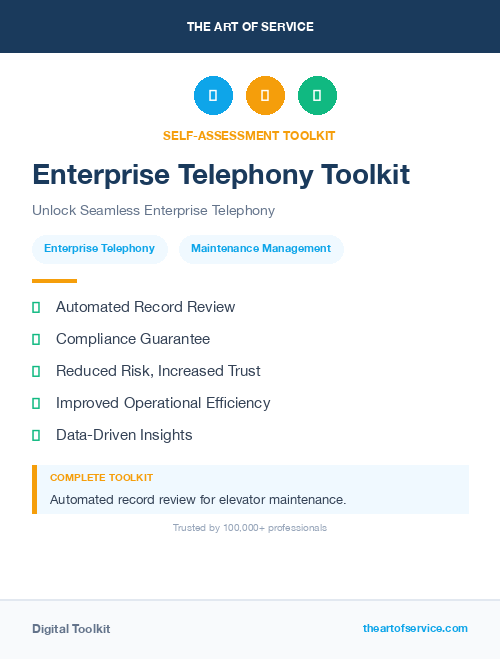 Enterprise Telephony Toolkit