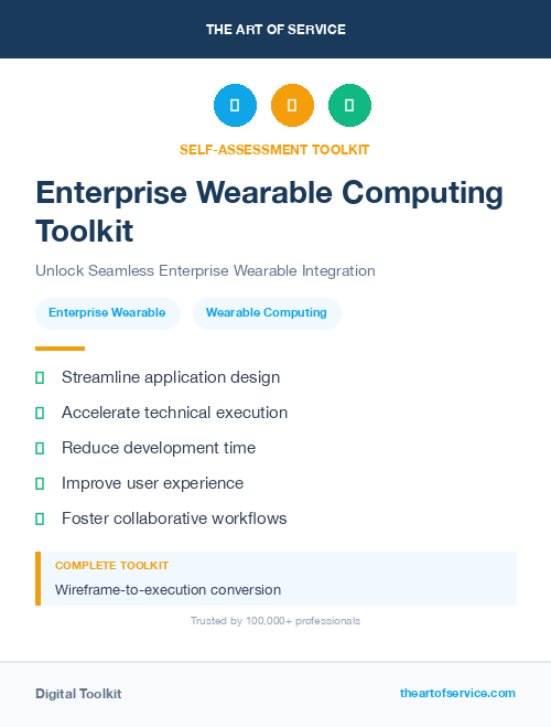 Enterprise Wearable Computing Toolkit