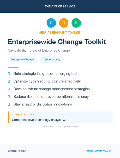 Enterprisewide Change Toolkit