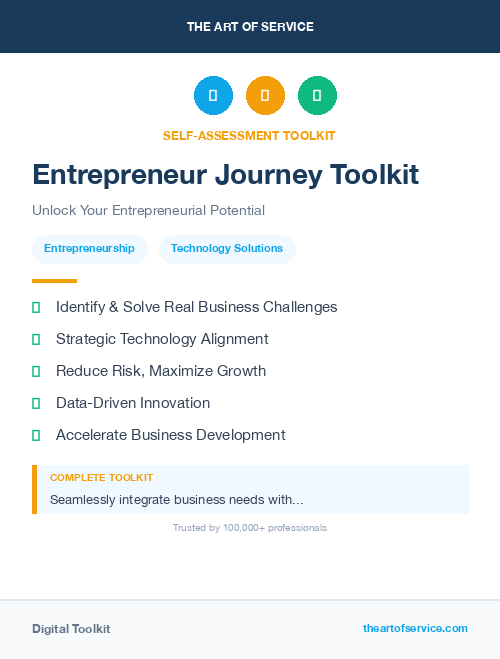 Entrepreneur Journey Toolkit
