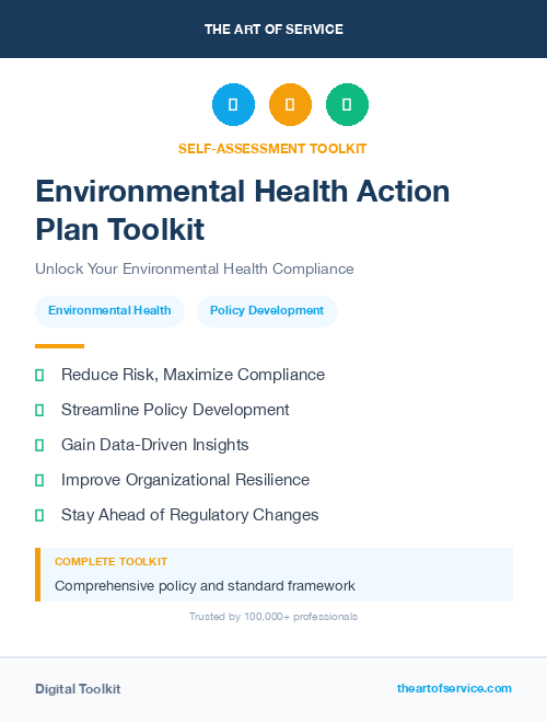 Environmental Health Action Plan Toolkit