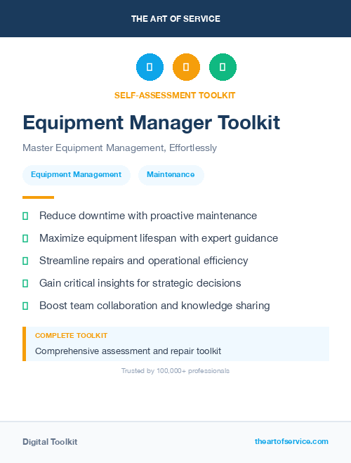 Equipment Manager Toolkit