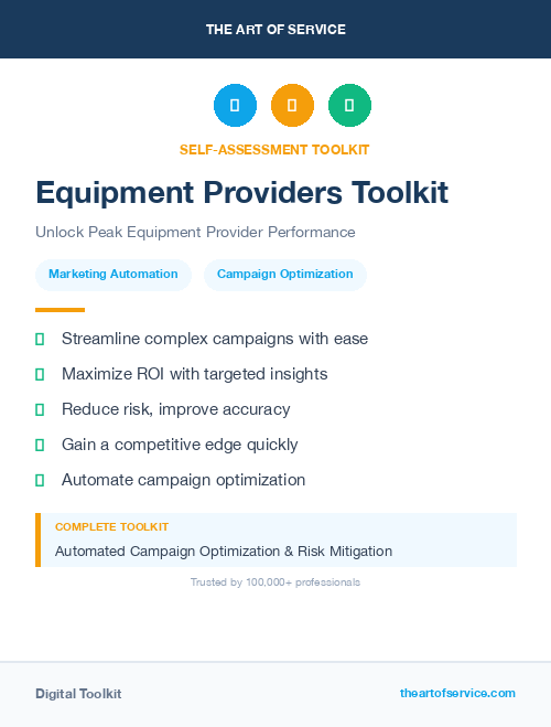 Equipment Providers Toolkit