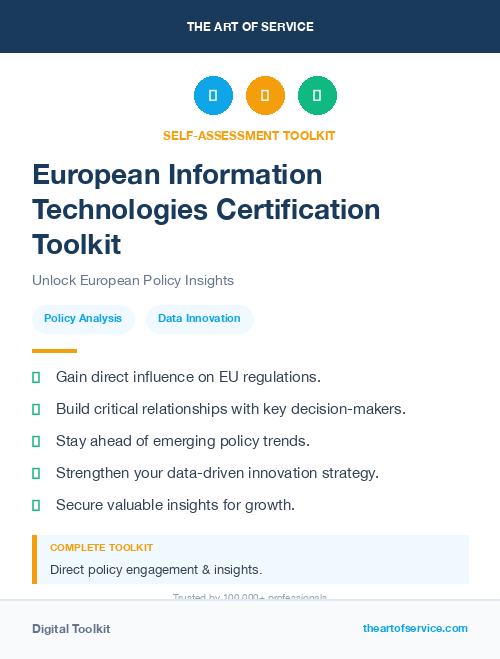 European Information Technologies Certification Toolkit