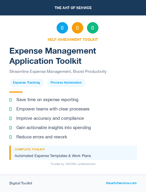 Expense Management Application Toolkit