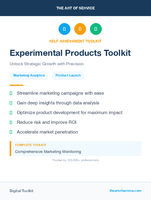 Experimental Products Toolkit