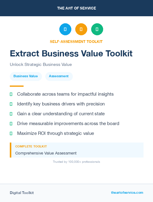 Extract Business Value Toolkit