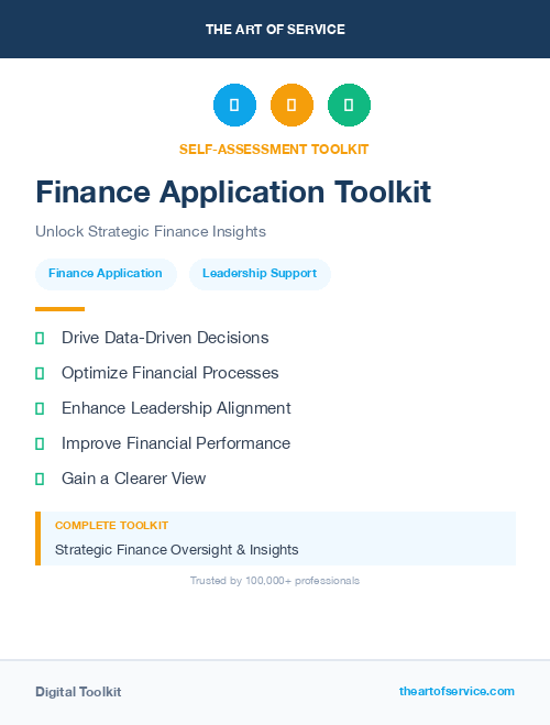 Finance Application Toolkit