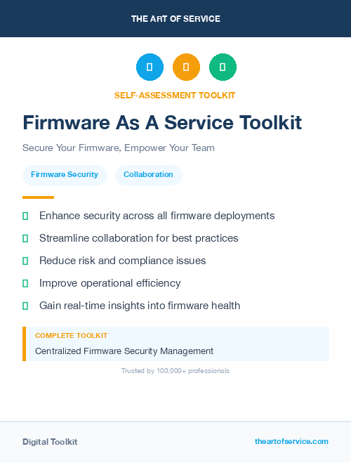 Firmware As A Service Toolkit