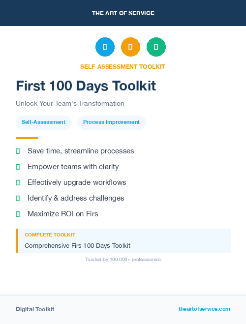 First 100 Days Toolkit