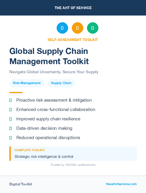 Global Supply Chain Management Toolkit