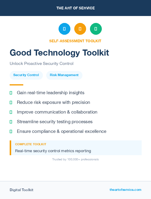 Good Technology Toolkit