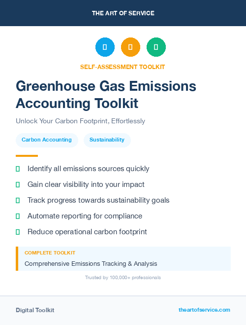 Greenhouse Gas Emissions Accounting Toolkit