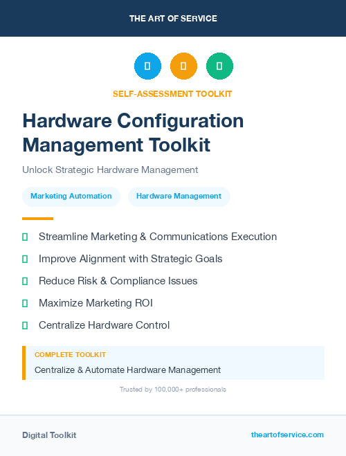 Hardware Configuration Management Toolkit