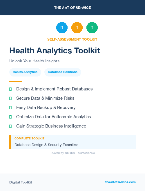 Health Analytics Toolkit