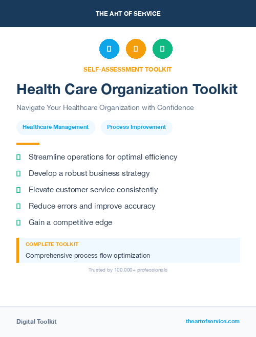 Health Care Organization Toolkit