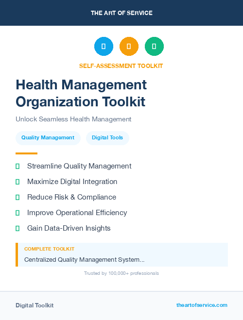 Health Management Organization Toolkit