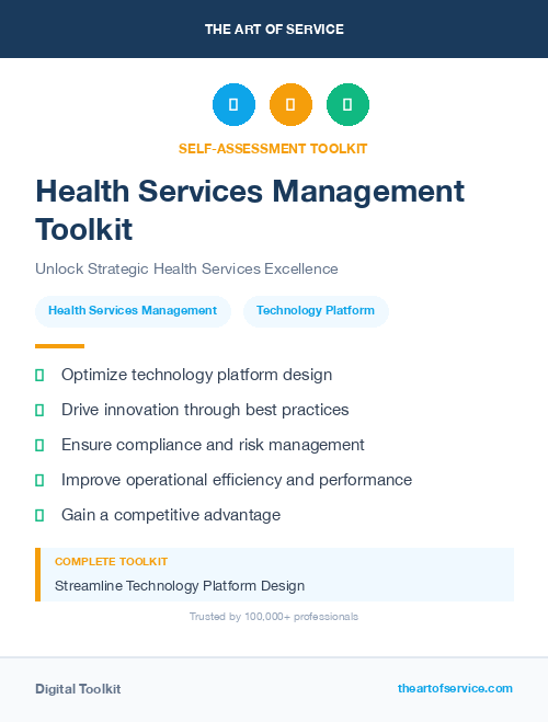 Health Services Management Toolkit
