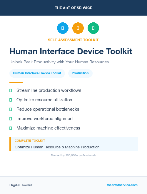 Human Interface Device Toolkit