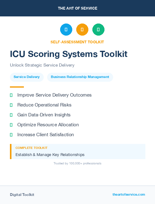 ICU Scoring Systems Toolkit