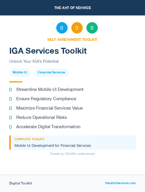 IGA Services Toolkit