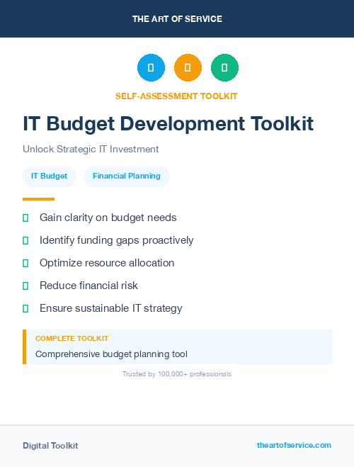 IT Budget Development Toolkit