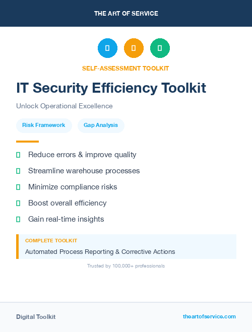 IT Security Efficiency Toolkit