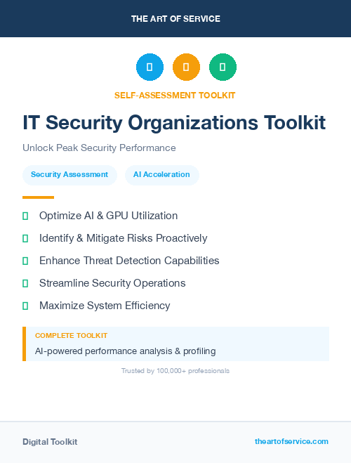 IT Security Organizations Toolkit