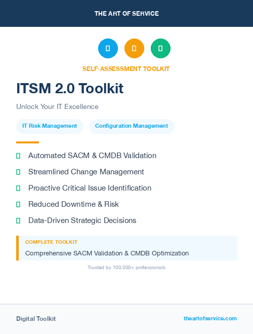 ITSM 2.0 Toolkit