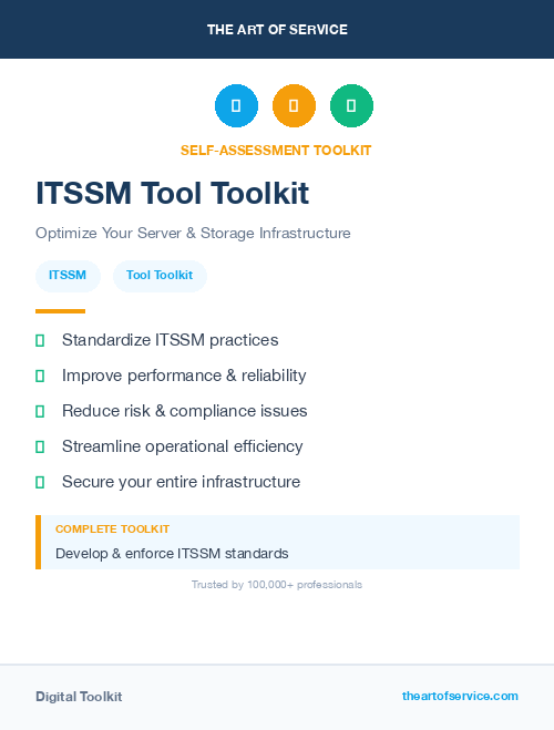 ITSSM Tool Toolkit