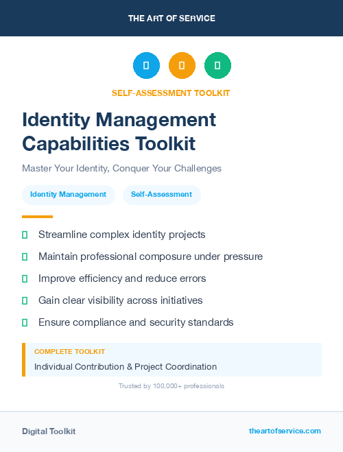 Identity Management Capabilities Toolkit