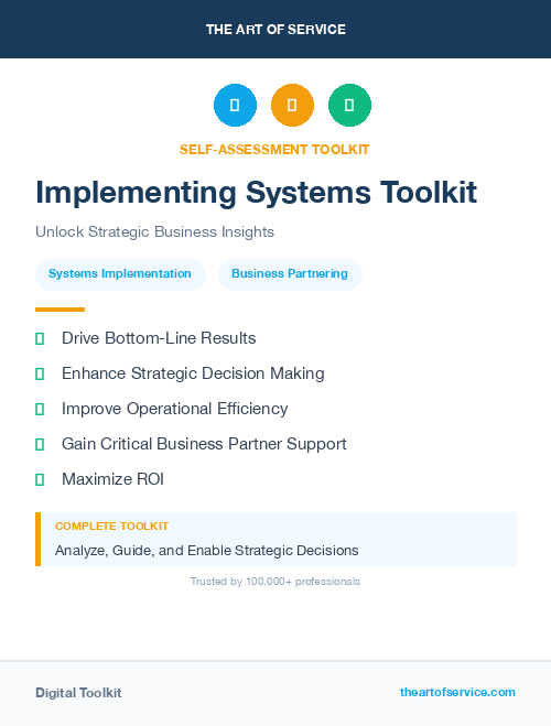 Implementing Systems Toolkit