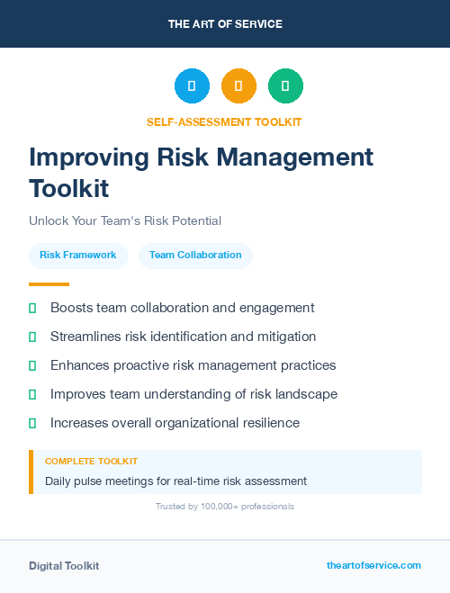 Improving Risk Management Toolkit