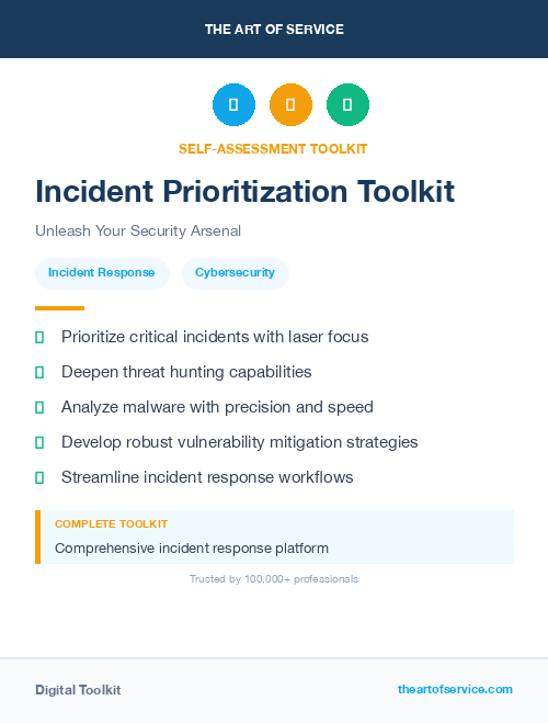 Incident Prioritization Toolkit