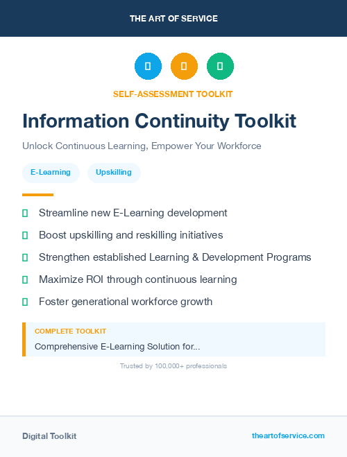 Information Continuity Toolkit