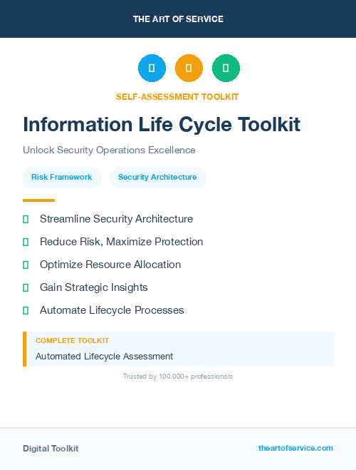 Information Life Cycle Toolkit