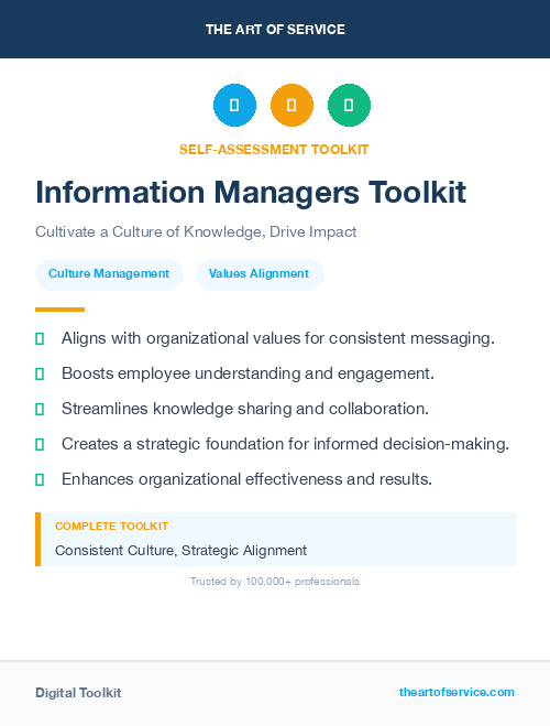 Information Managers Toolkit