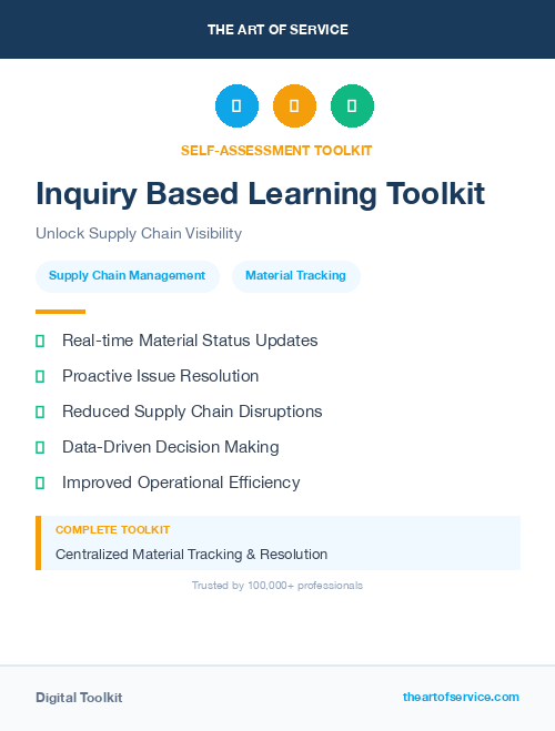 Inquiry Based Learning Toolkit