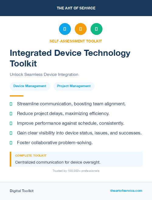 Integrated Device Technology Toolkit