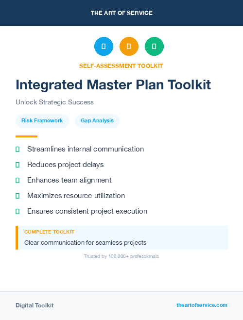 Integrated Master Plan Toolkit