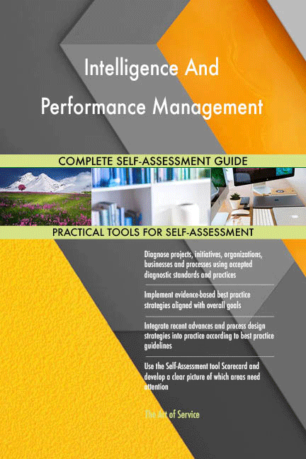 Intelligence And Performance Management Toolkit