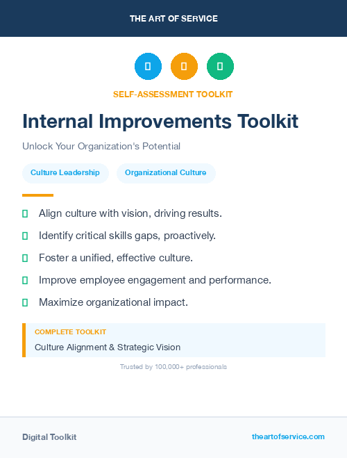 Internal Improvements Toolkit