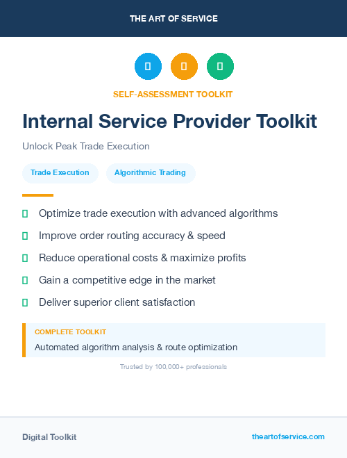 Internal Service Provider Toolkit
