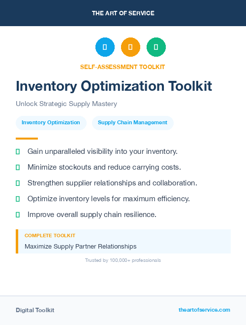 Inventory Optimization Toolkit