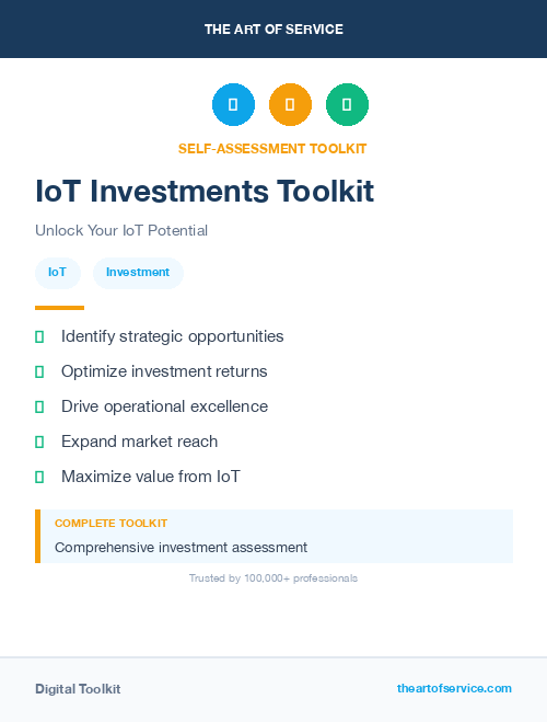 IoT Investments Toolkit