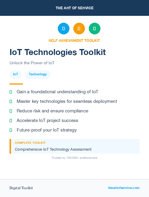 IoT Technologies Toolkit