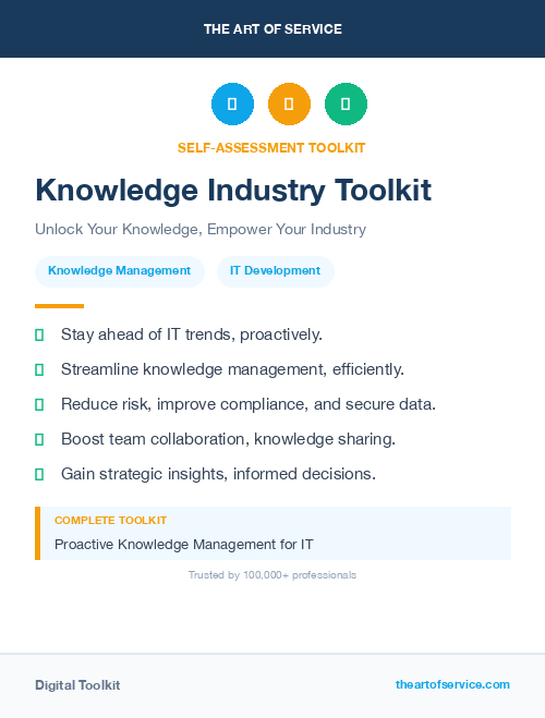 Knowledge Industry Toolkit