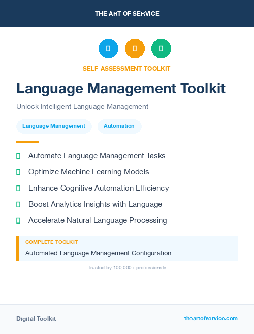 Language Management Toolkit