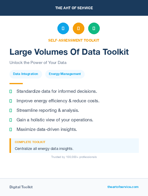 Large Volumes Of Data Toolkit