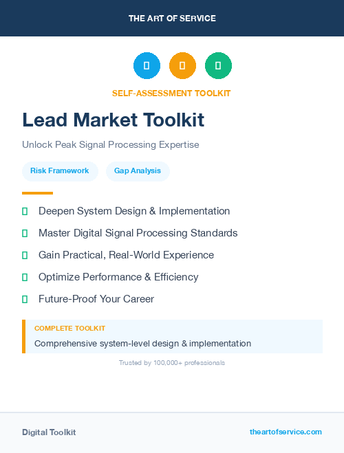 Lead Market Toolkit